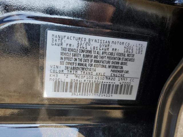 2021 NISSAN SENTRA SR 3N1AB8DV7MY214114