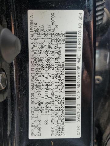 2011 TOYOTA TACOMA DOU - 3TMMU4FN2BM027474