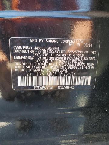 2018 SUBARU FORESTER 2 JF2SJAWC7JH572507