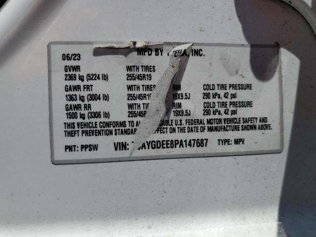 2023 TESLA MODEL Y 7SAYGDEE8PA147687