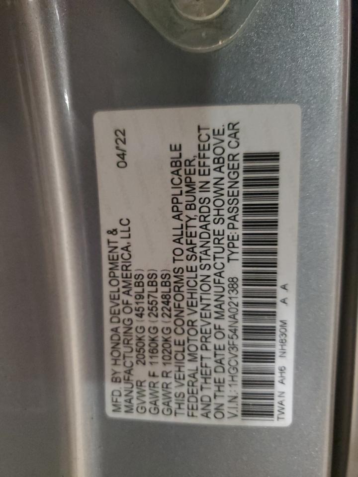 HONDA ACCORD HYBRID EXL