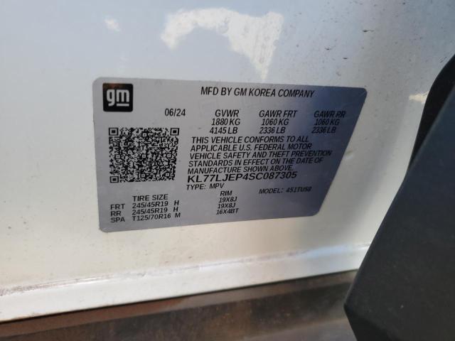 2025 CHEVROLET TRAX 2RS KL77LJEP4SC087305