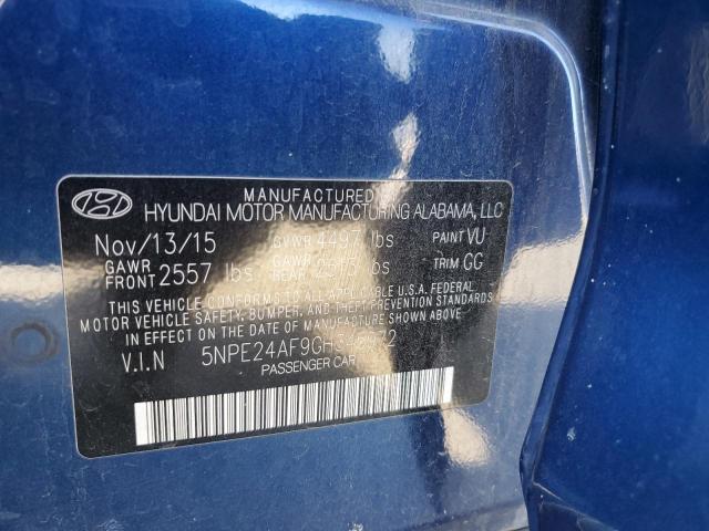 2016 HYUNDAI SONATA SE 5NPE24AF9GH345972