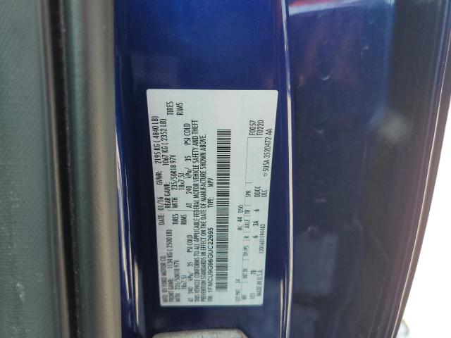 2016 FORD ESCAPE SE 1FMCU9G96GUC22695