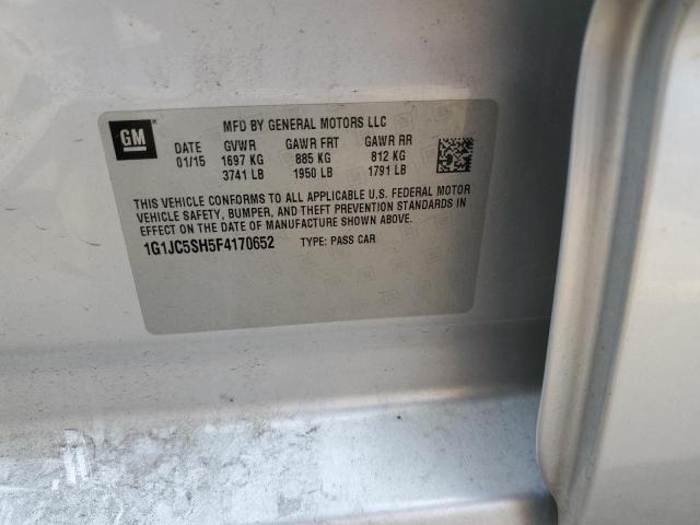 2015 CHEVROLET SONIC LT 1G1JC5SH5F4170652
