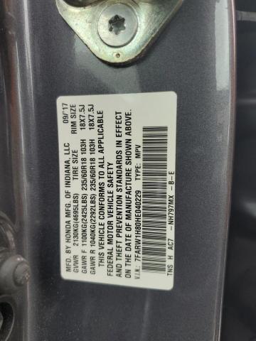 2017 HONDA CR-V EXL 7FARW1H80HE040229