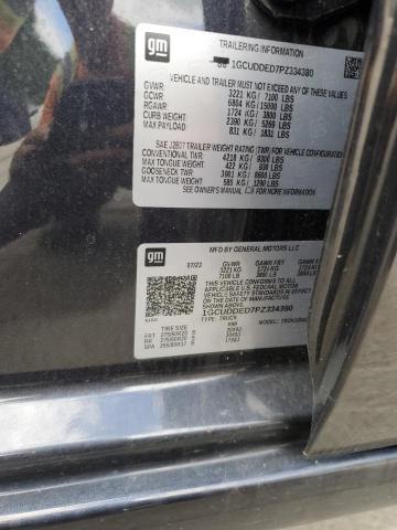 2023 CHEVROLET SILVERADO 1GCUDDED7PZ334380