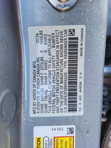 2024 HONDA CIVIC SPOR - 2HGFE2F59RH552245