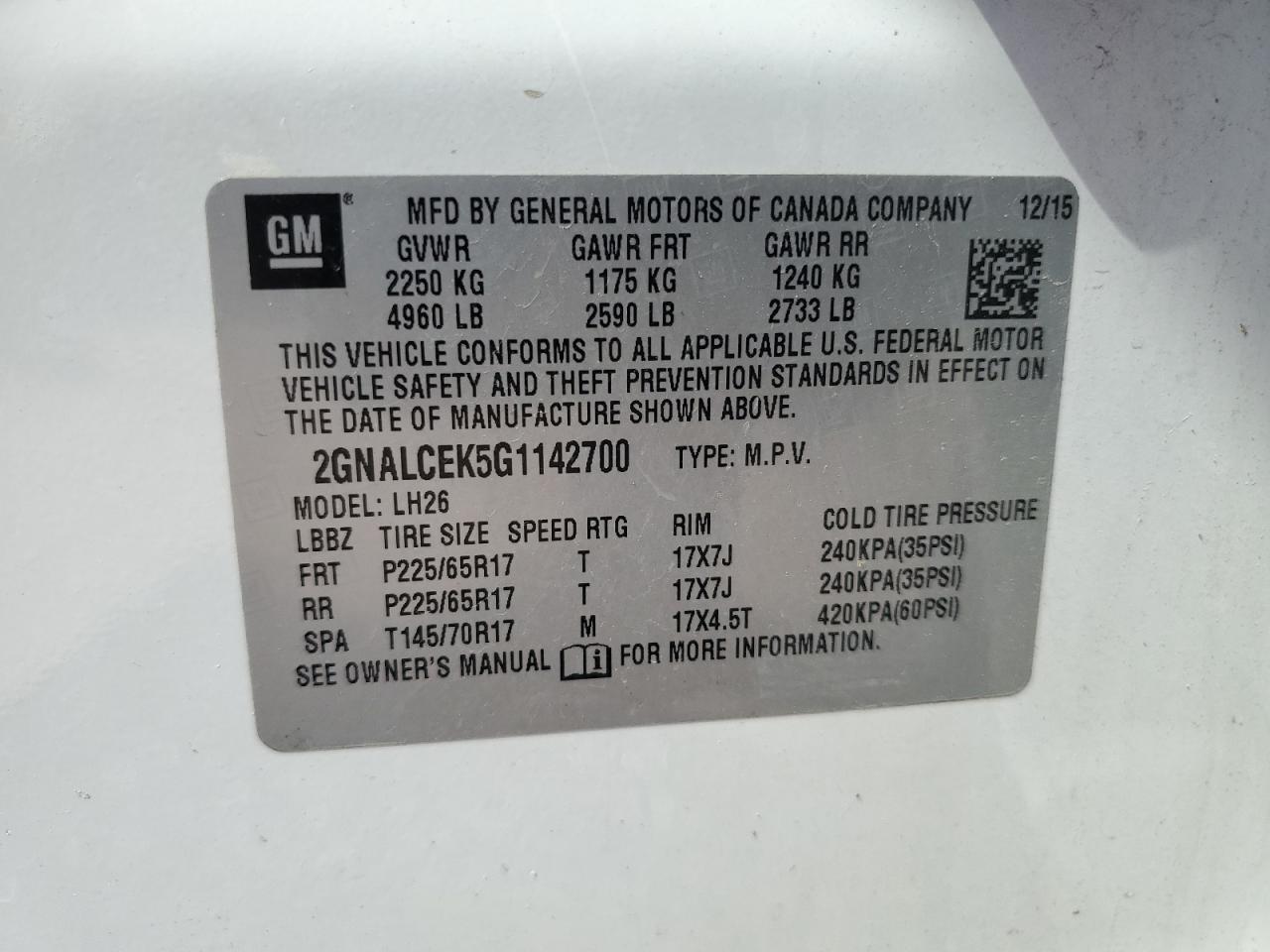 CHEVROLET EQUINOX LT