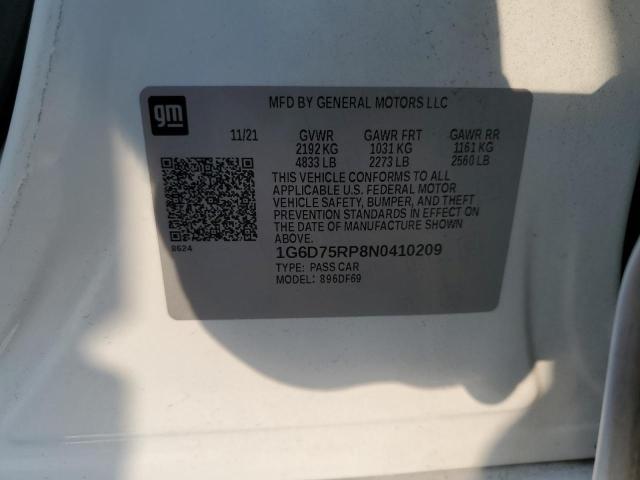 2022 CADILLAC CT4-V BLAC 1G6D75RP8N0410209