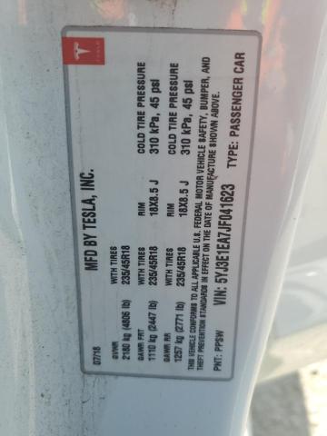 2018 TESLA MODEL 3 5YJ3E1EA7JF041623