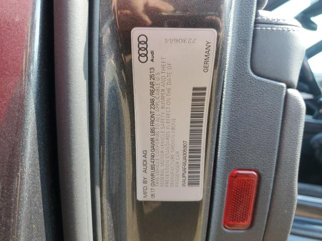 2018 AUDI A4 PREMIUM WAUPNAF46JA005907