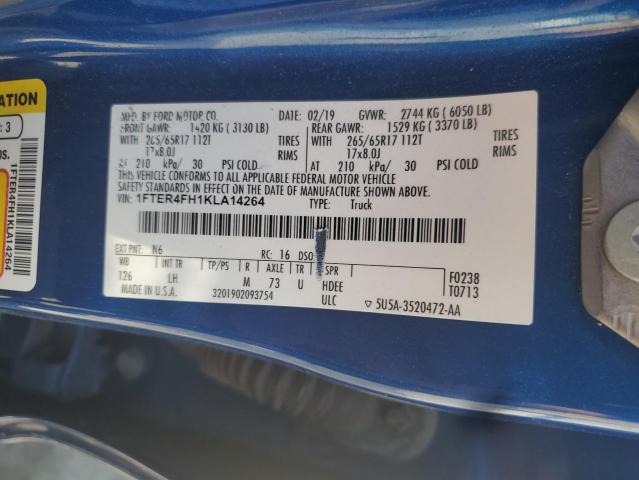2019 FORD RANGER XL 1FTER4FH1KLA14264
