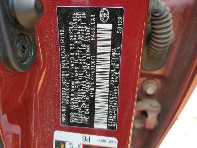 2015 TOYOTA CAMRY LE 4T1BF1FK2FU913071