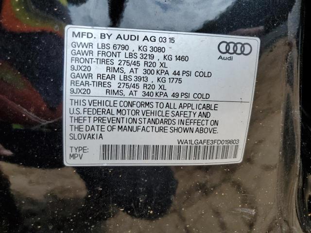 2015 AUDI Q7 PREMIUM PLUS WA1LGAFE3FD019803