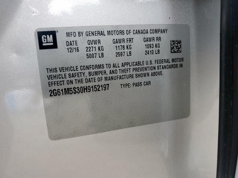 2017 CADILLAC XTS LUXURY 2G61M5S30H9152197