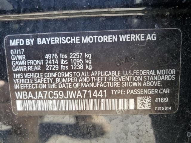 2018 BMW 530 XI WBAJA7C59JWA71441