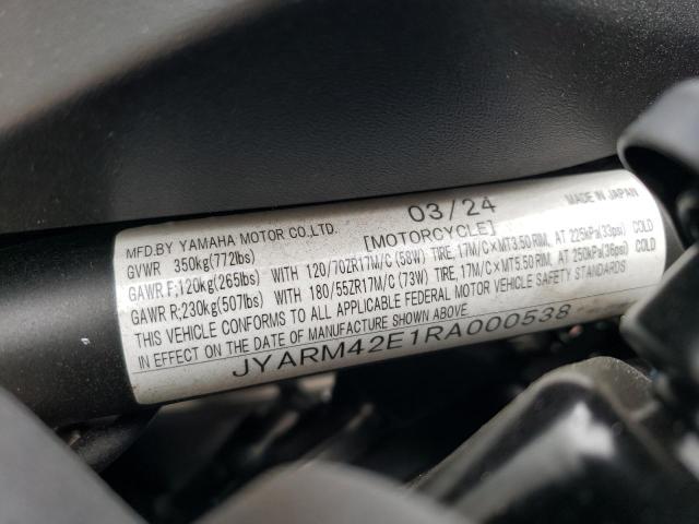 2024 YAMAHA MTM690 JYARM42E1RA000538