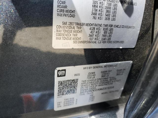 2021 GMC SIERRA K1500 SLT #3284101534