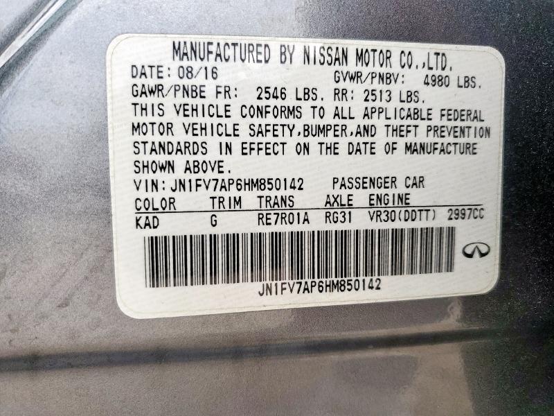 2017 INFINITI Q50 RED SP - JN1FV7AP6HM850142