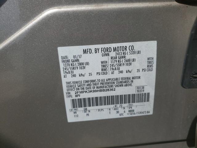 2017 FORD EDGE TITAN - 2FMPK3K99HBB28362