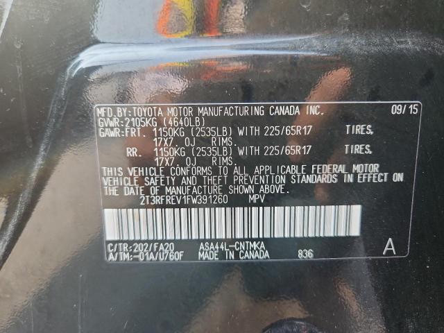 2015 TOYOTA RAV4 XLE 2T3RFREV1FW391260