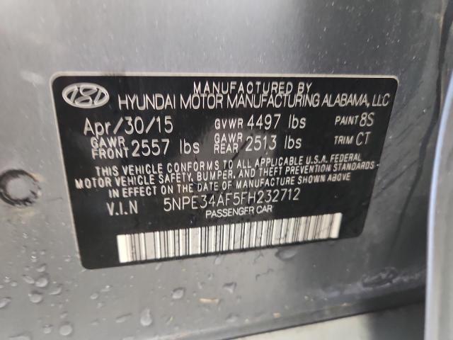 2015 HYUNDAI SONATA SPO 5NPE34AF5FH232712
