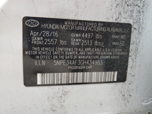 2016 HYUNDAI SONATA SPO 5NPE34AF3GH434983