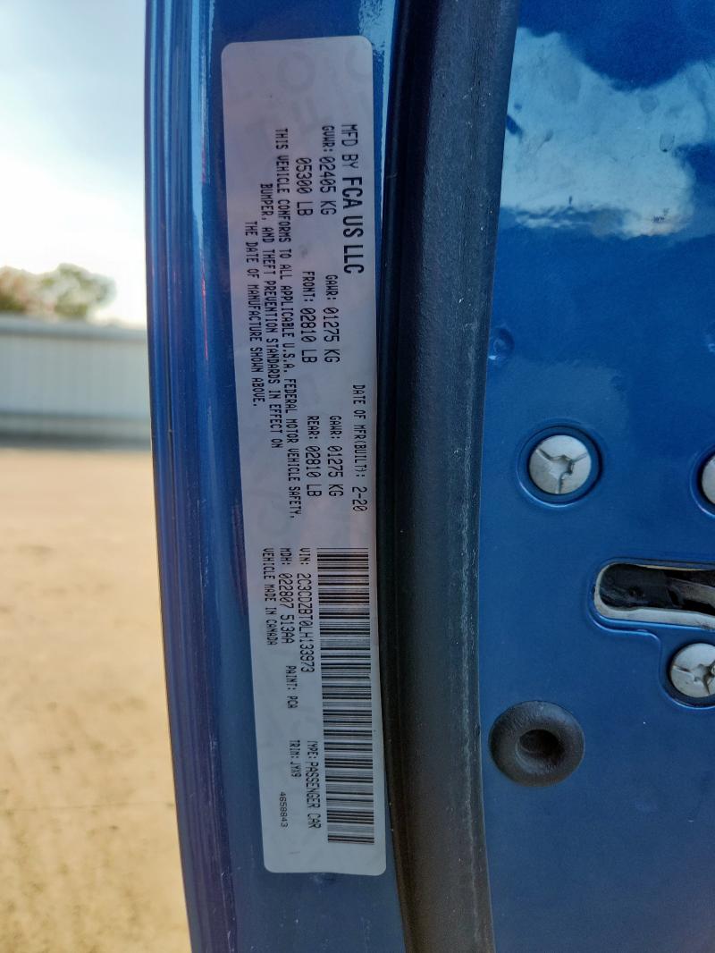 2020 DODGE CHALLENGER 2C3CDZBT0LH133973