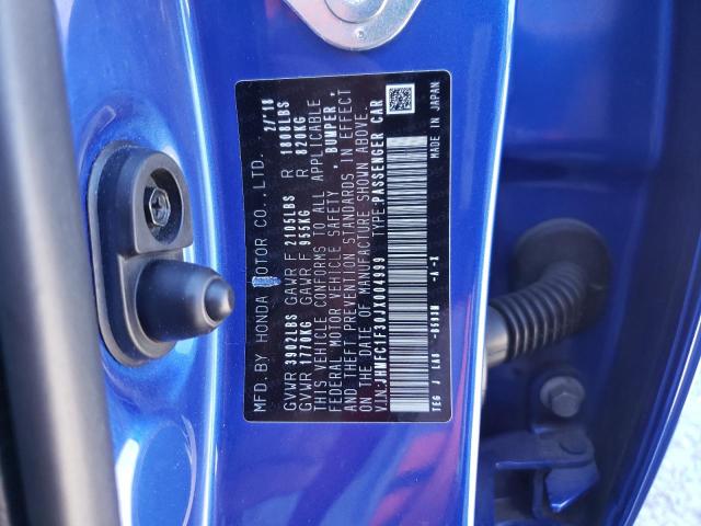 2018 HONDA CIVIC EX JHMFC1F30JX004999