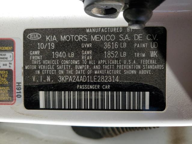 2020 KIA RIO LX 3KPA24AD1LE282314