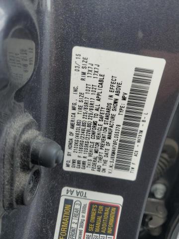 2015 HONDA CR-V EXL 5J6RM4H78FL055379