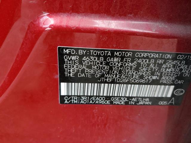 2015 LEXUS IS 250 - JTHBF1D26F5069617