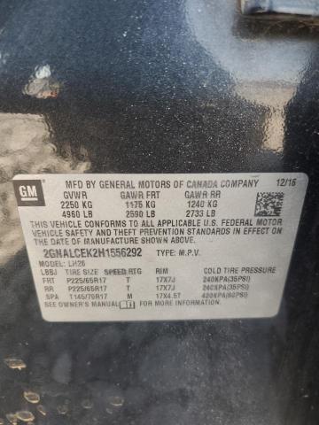 2017 CHEVROLET EQUINOX LT 2GNALCEK2H1556292