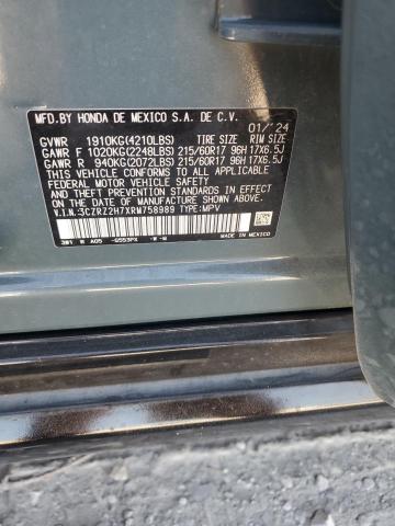 2024 HONDA HR-V EXL 3CZRZ2H7XRM758989