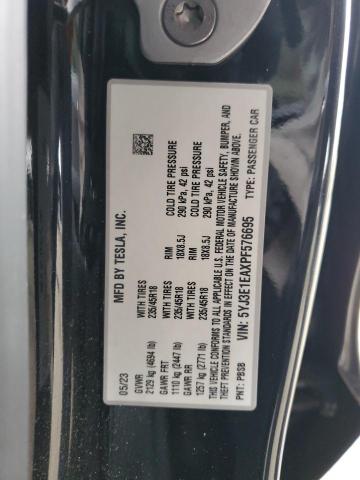 2023 TESLA MODEL 3 5YJ3E1EAXPF576695