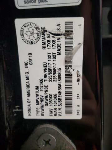2010 HONDA CR-V LX - 5J6RE4H38AL809805