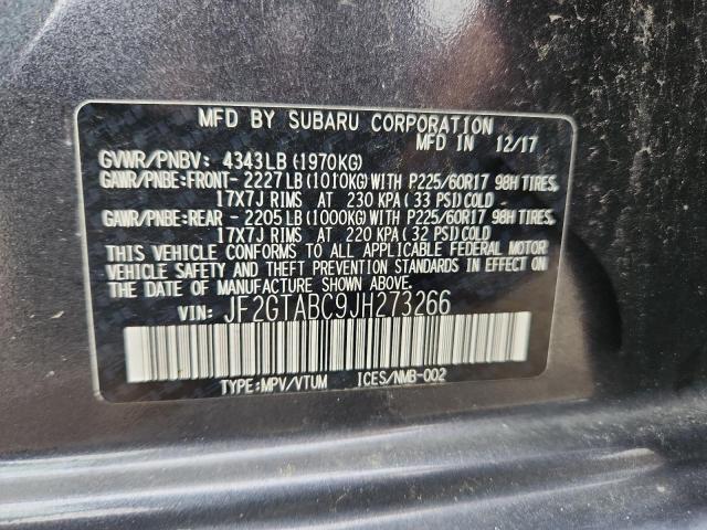 2018 SUBARU CROSSTREK JF2GTABC9JH273266