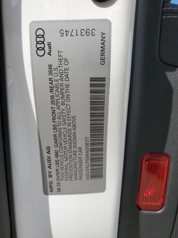 2024 AUDI A5 PREMIUM WAUFACF55RA019577