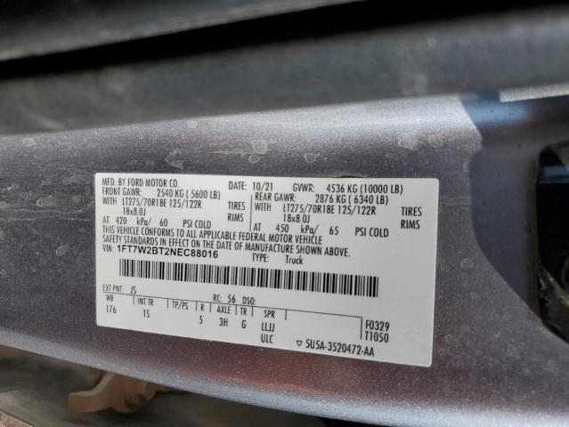 2022 FORD F250 SUPER - 1FT7W2BT2NEC88016