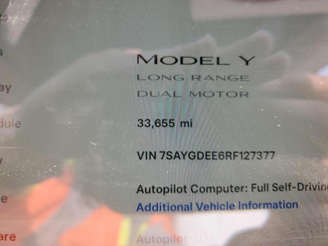 2024 TESLA MODEL Y 7SAYGDEE6RF127377