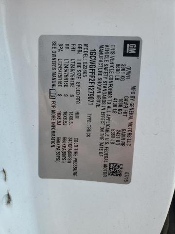 2015 CHEVROLET EXPRESS G2 1GCWGFFF2F1279071