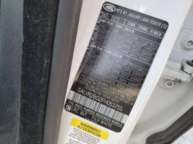 2015 LAND ROVER RANGE ROVE SALVR2BG2FH053755