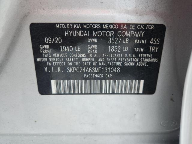 2021 HYUNDAI ACCENT SE 3KPC24A63ME131048