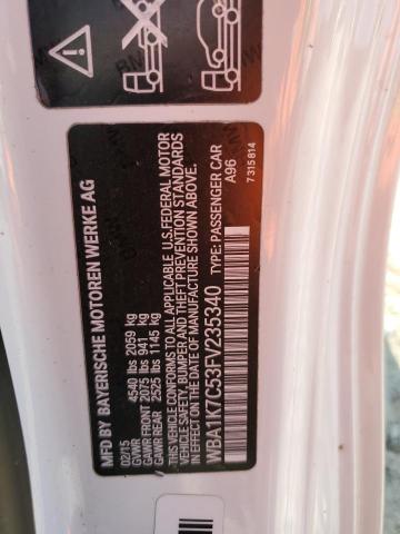 2015 BMW 228 XI WBA1K7C53FV235340