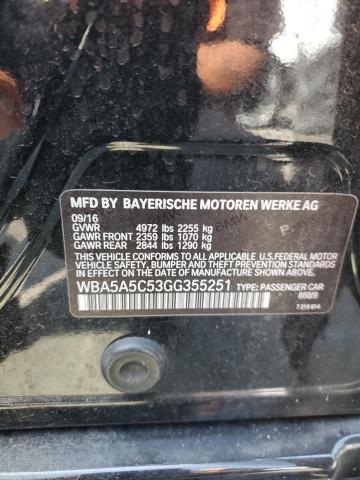 2016 BMW 528 I WBA5A5C53GG355251