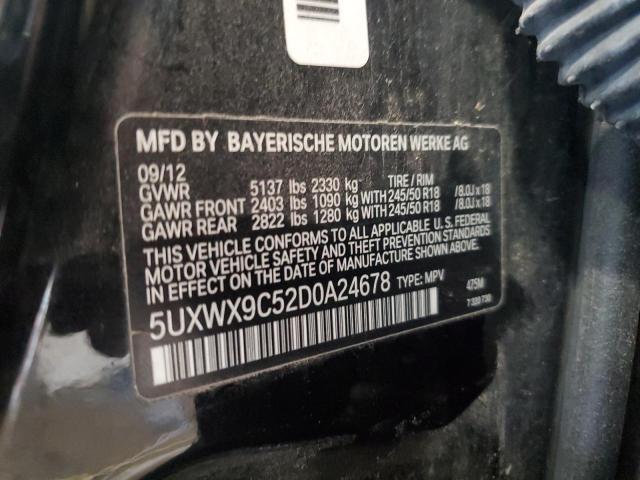 2013 BMW X3 XDRIVE2 - 5UXWX9C52D0A24678