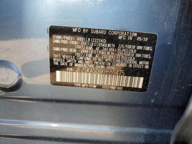 2019 SUBARU FORESTER L JF2SKASC6KH555475