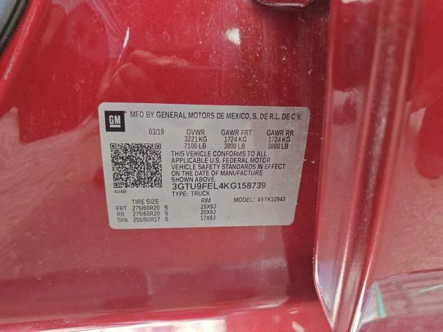 2019 GMC SIERRA K1500 DENALI 3GTU9FEL4KG158739