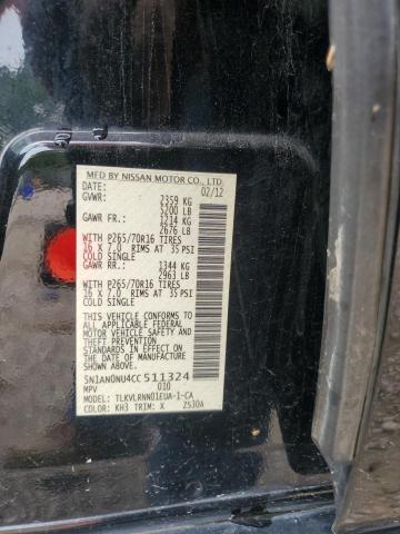 2012 NISSAN XTERRA OFF - 5N1AN0NU4CC511324